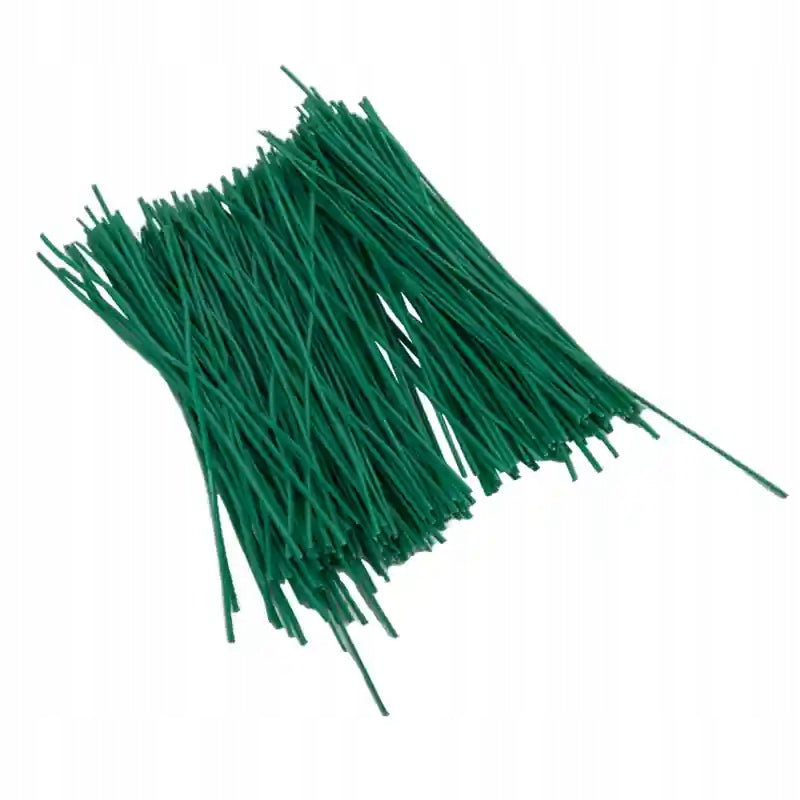 Flat garden wires, green 10 cm 500 pcs. Color green