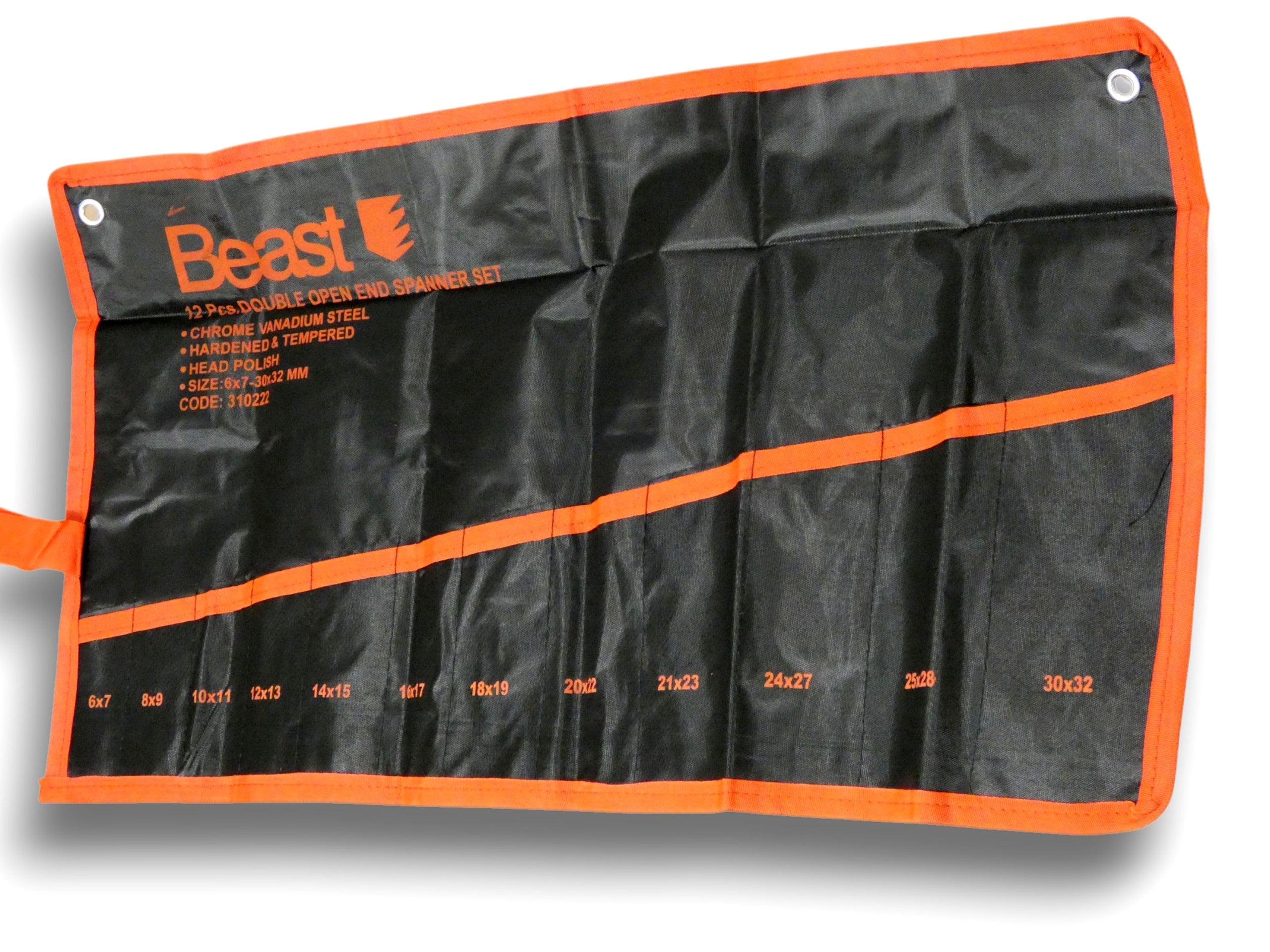 Flat key organizer BEAST 12 pockets 6-32mm sheet 62x34