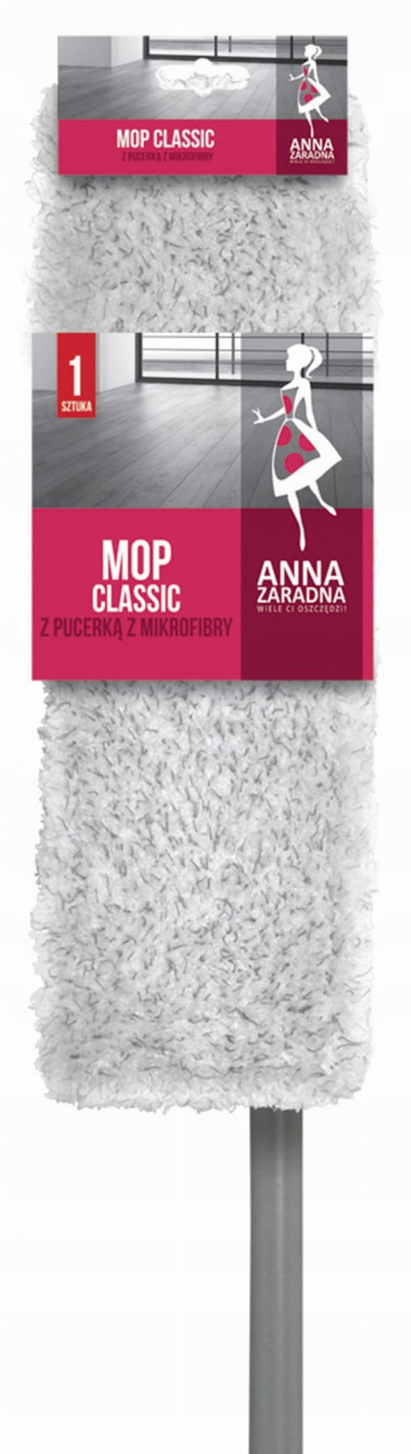 Flat mop ANNA ZARADNA with cup with microfiber Classic Brand Anna Zaradna