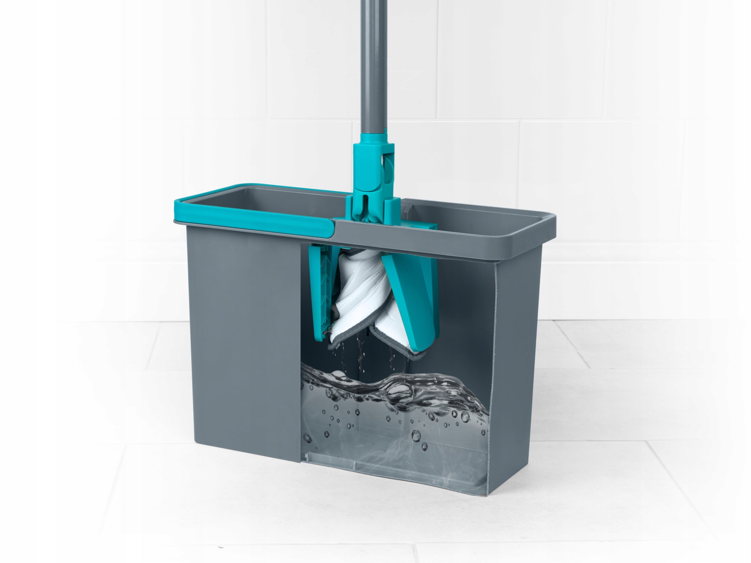 Flat mop X euromop 33cm bucket 13L with squeezer water extrusion system Color multicolor