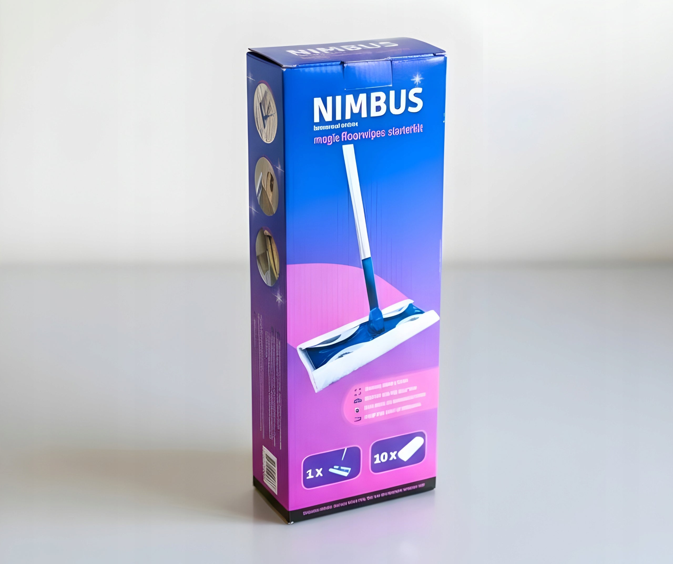 Flat mop nimbus+10 dry wipes