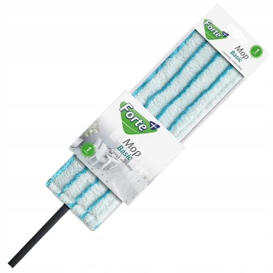Flat mop with microfiber knocker + telescopic pole 118cm Basic FORTE+ Manufacturer code FOR-M-1706