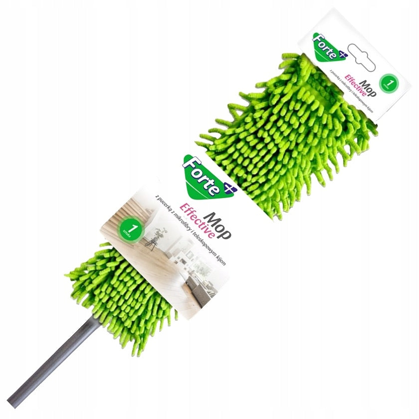 Flat mop with microfiber knocker + telescopic pole 120cm Effective FORTE+ Manufacturer code FOR-M-1683