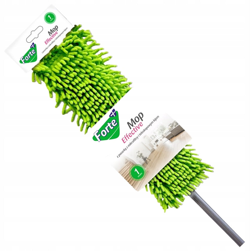 Flat mop with microfiber knocker + telescopic pole 120cm Effective FORTE+