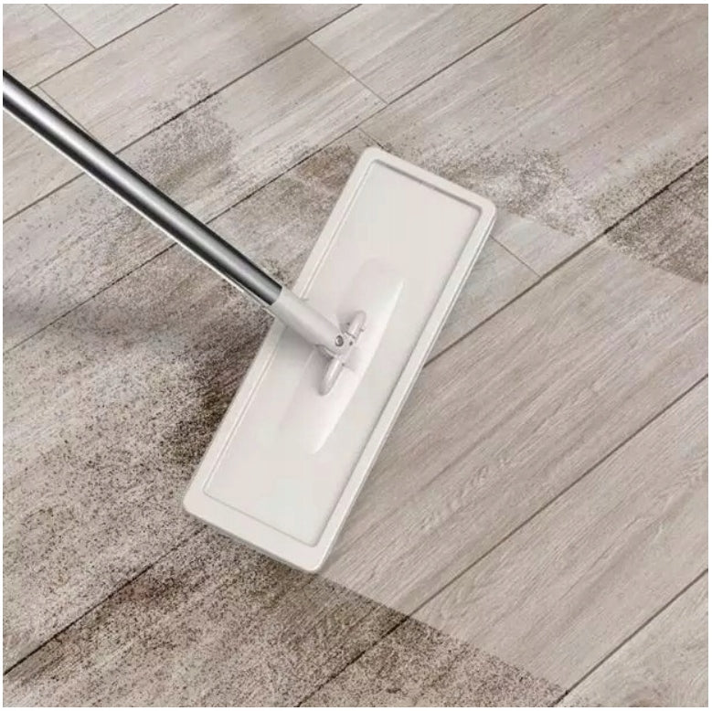 Flat mop with squeezer and two chambers beige Brand no brand