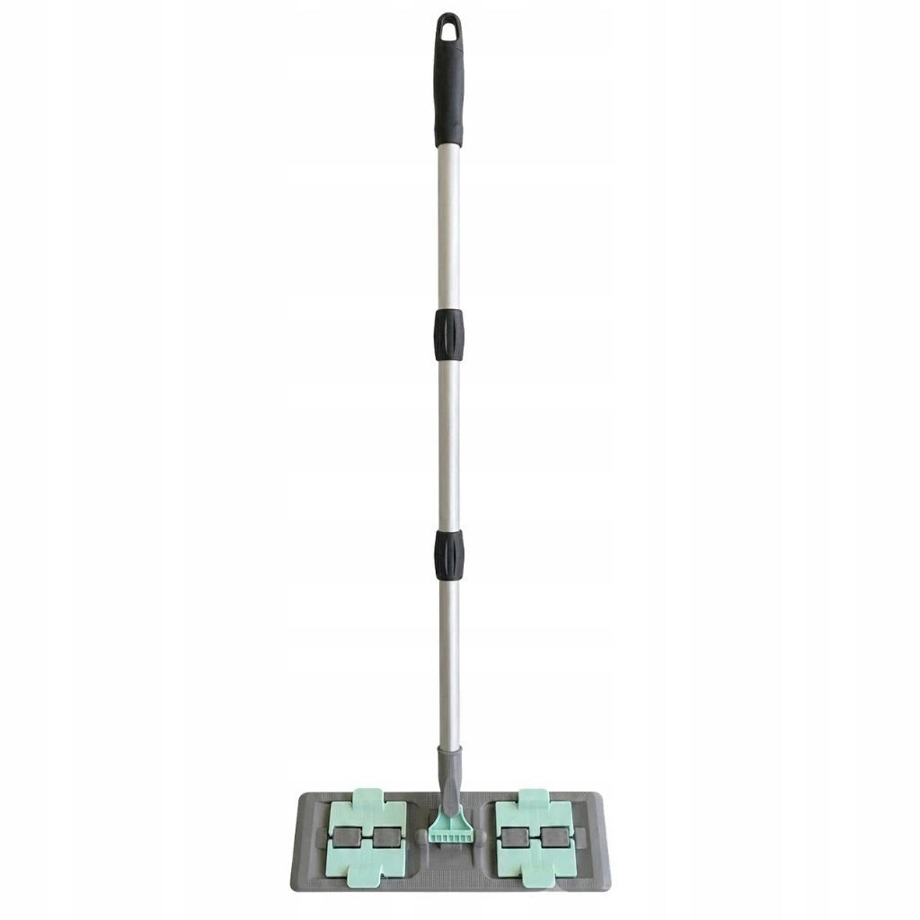 Flat mop with telescopic pole convenient and quick cleaning of floors 1pc Packaging status original