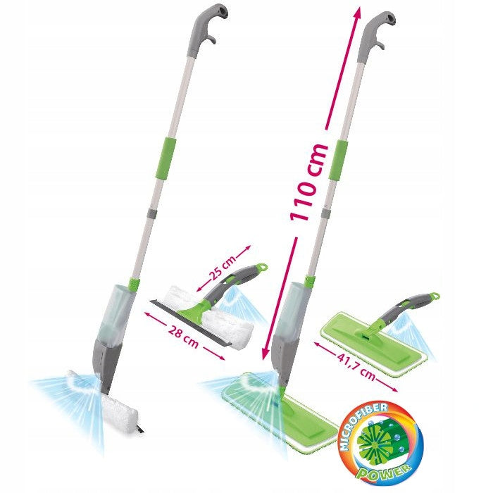 Flat mop with washer + GUIDE Manufacturer code PORADNIK + MOP ZE SPRYSKIWACZEM