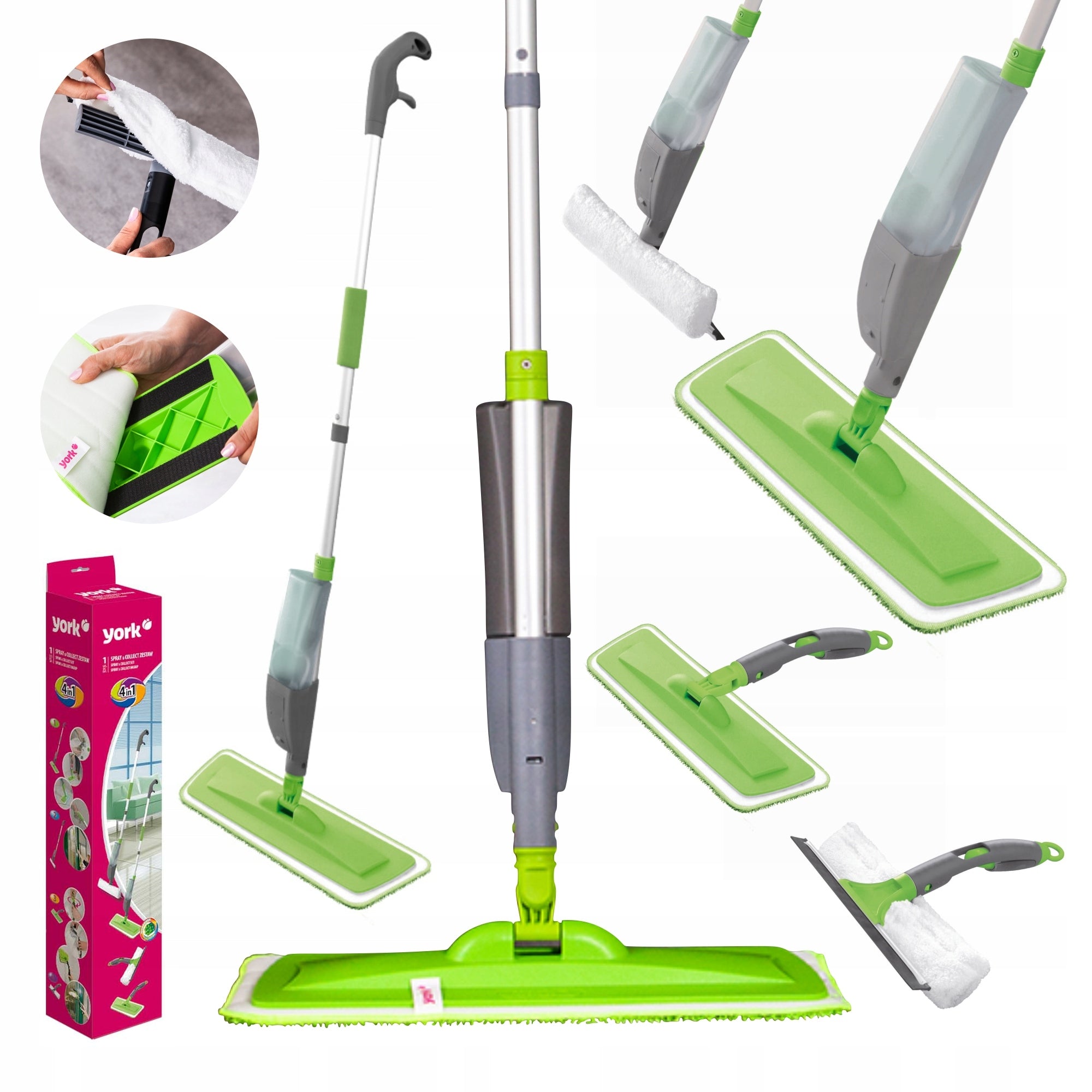 Flat mop with washer + GUIDE Packaging status original