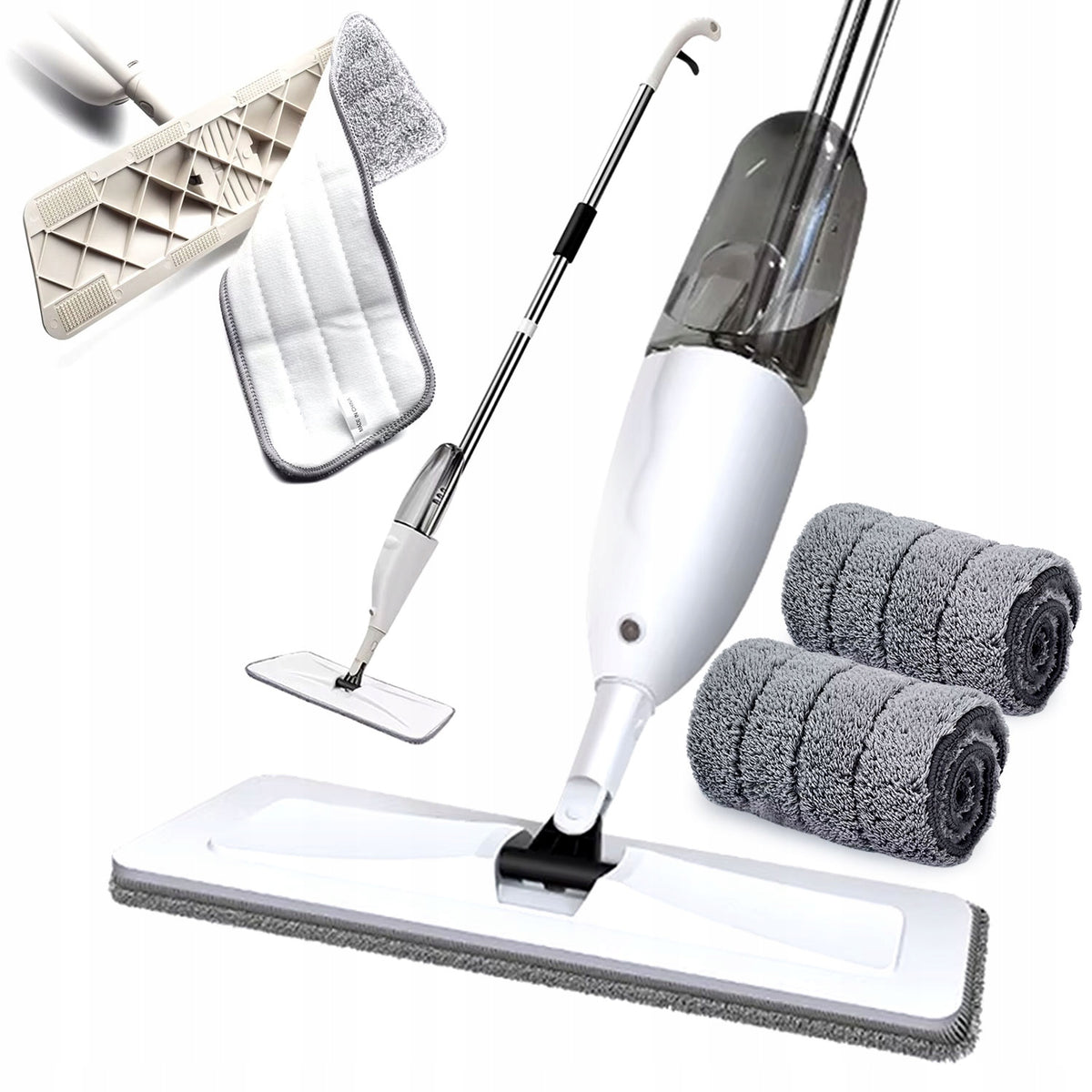 Flat mop with washer Universal mop Microfiber pads
