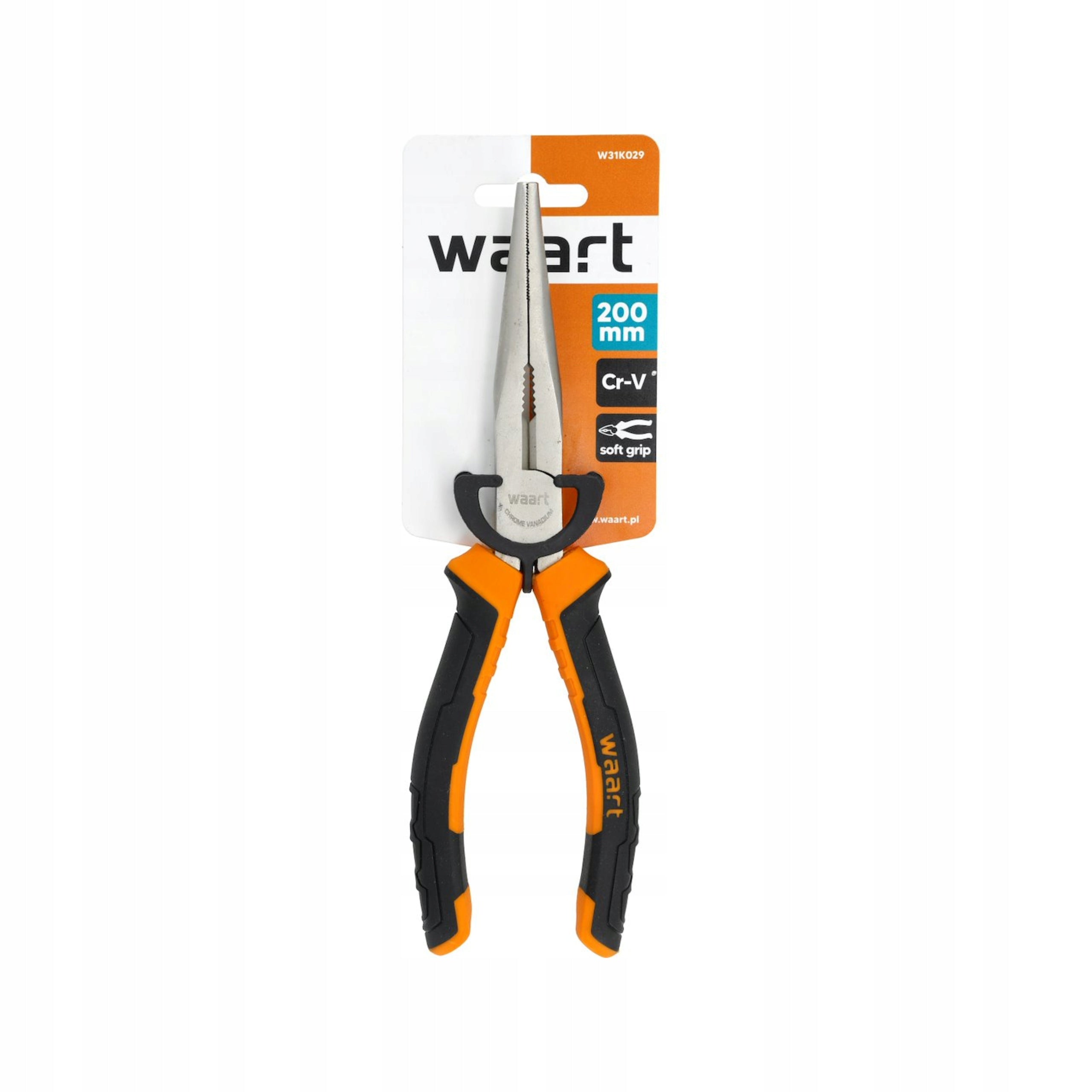 Flat pliers straight pliers flat pliers 200mm elongated HRC-55 Manufacturer code W31K029