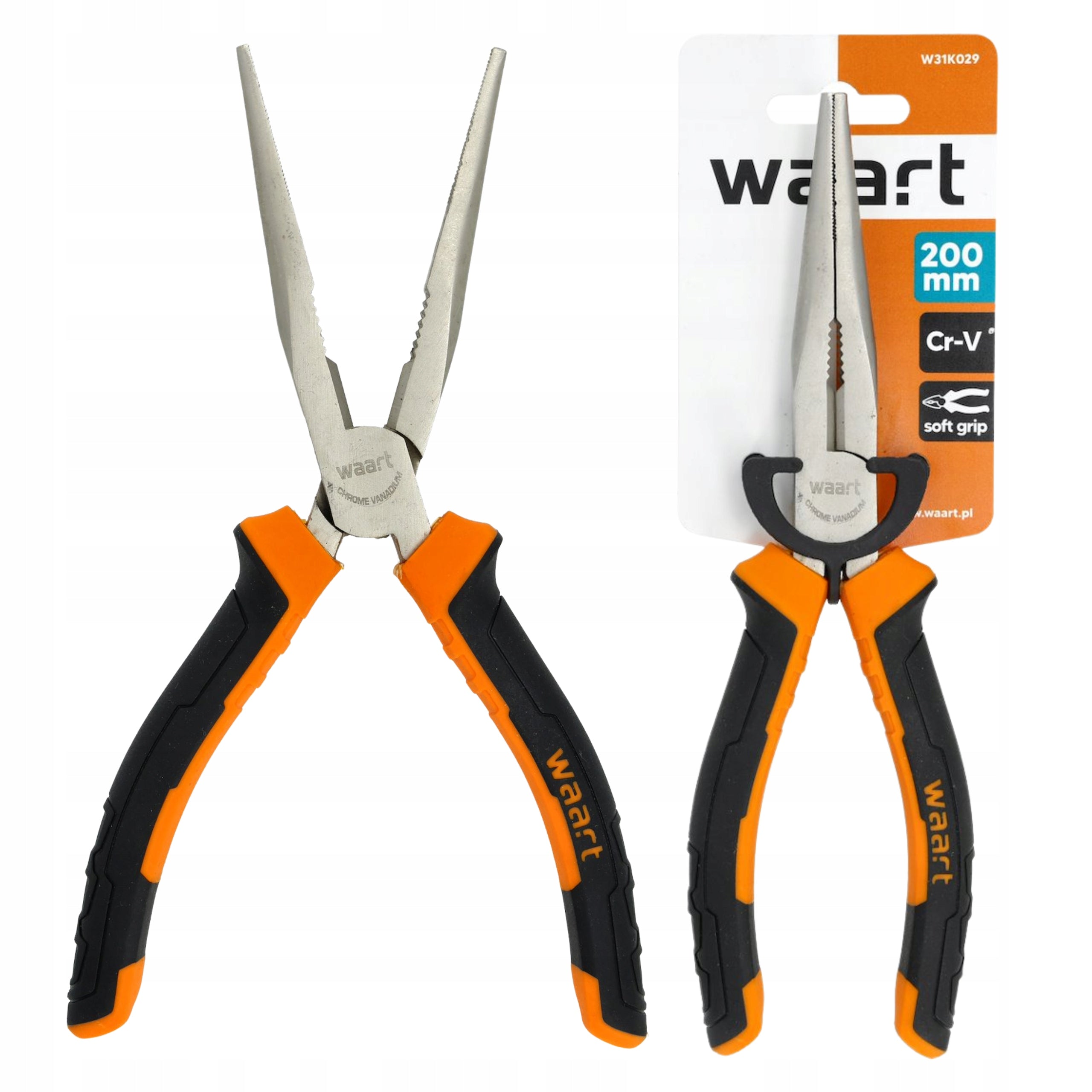 Flat pliers straight pliers flat pliers 200mm elongated HRC-55