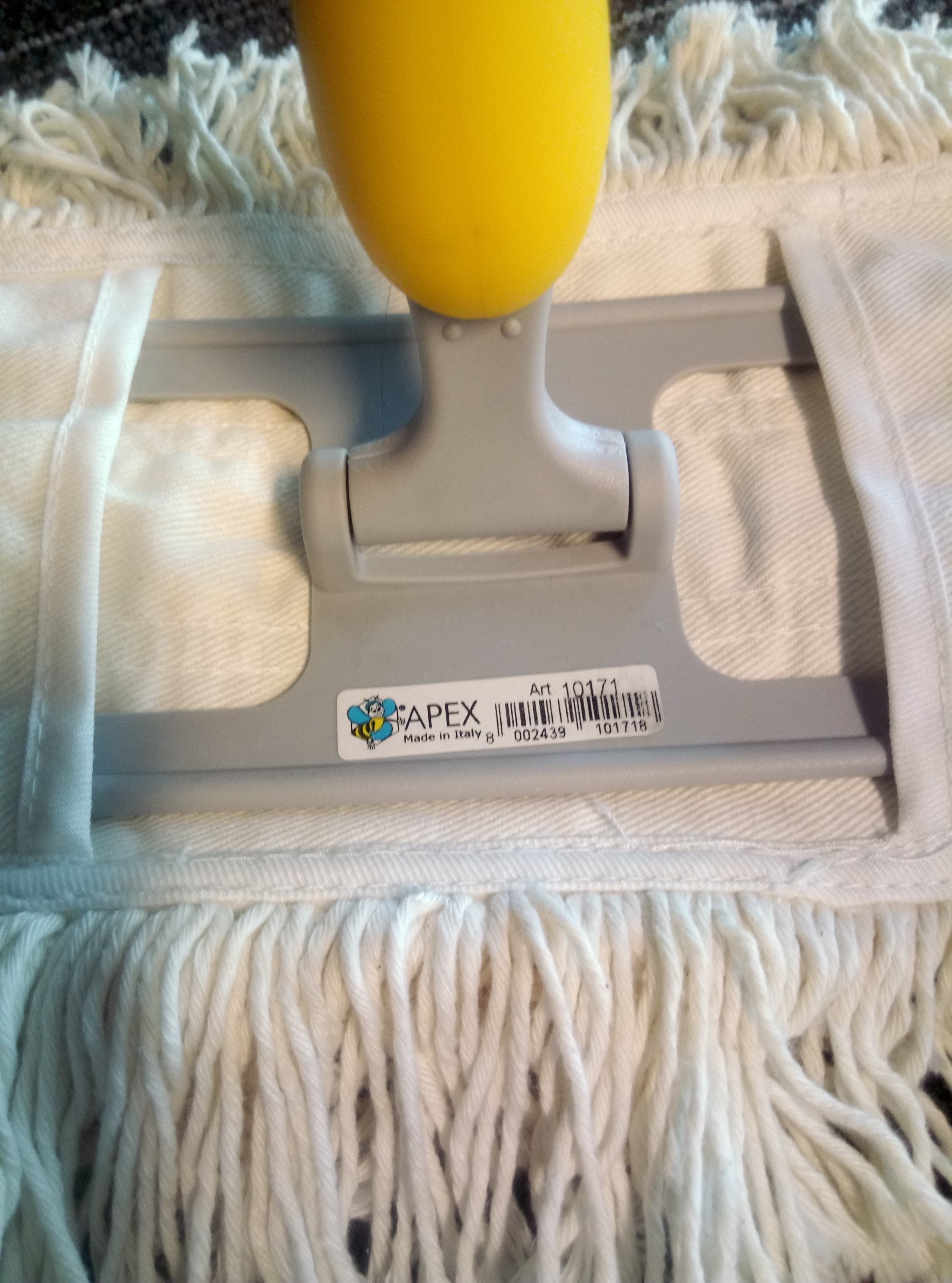 Flat string mop 28 cm., APEX Italian, with pockets Manufacturer code APEX.10171