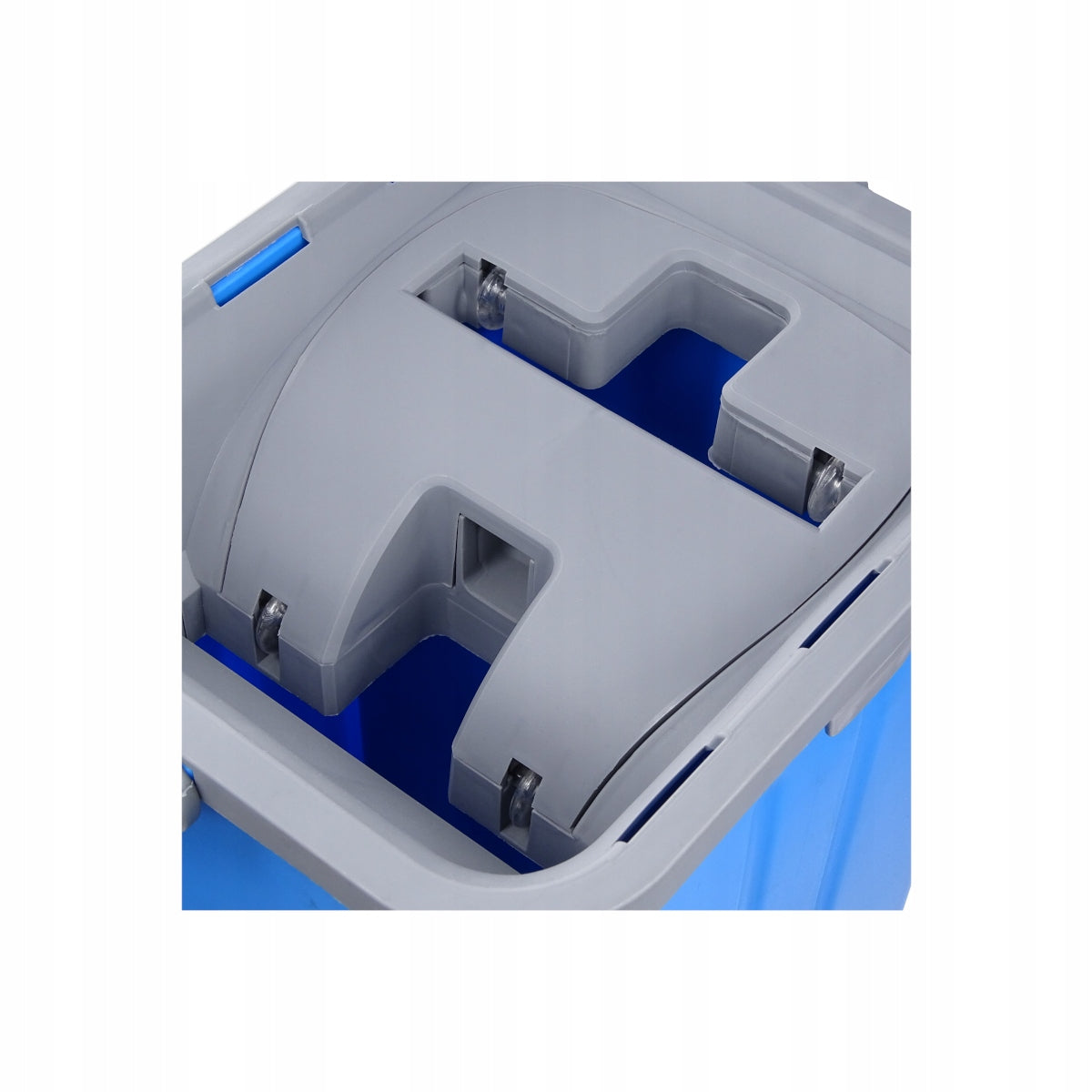 Flatt Mop Flat Elefan Double Chamber Bucket Blue Color orange