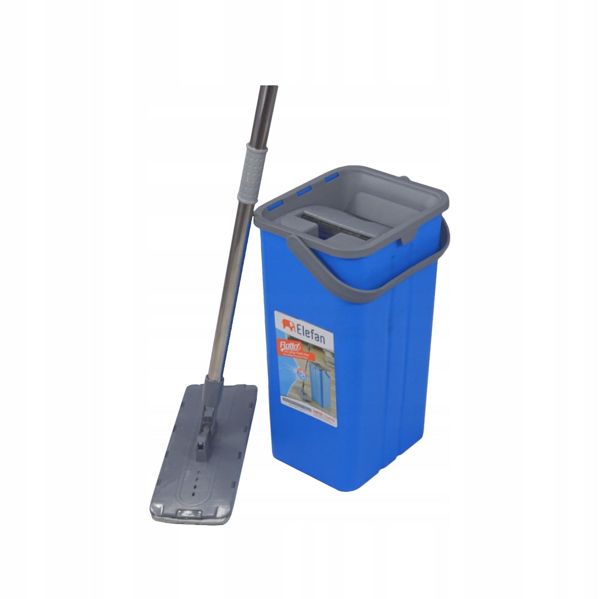 Flatt Mop Flat Elefan Double Chamber Bucket Blue