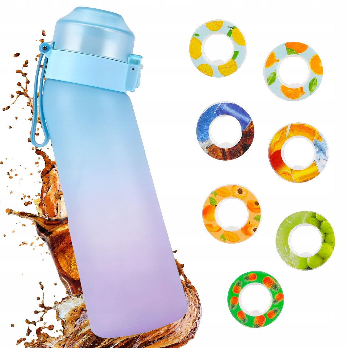 Flavor bottle 650ml + under taste + without sugar and calories Kind water bottle