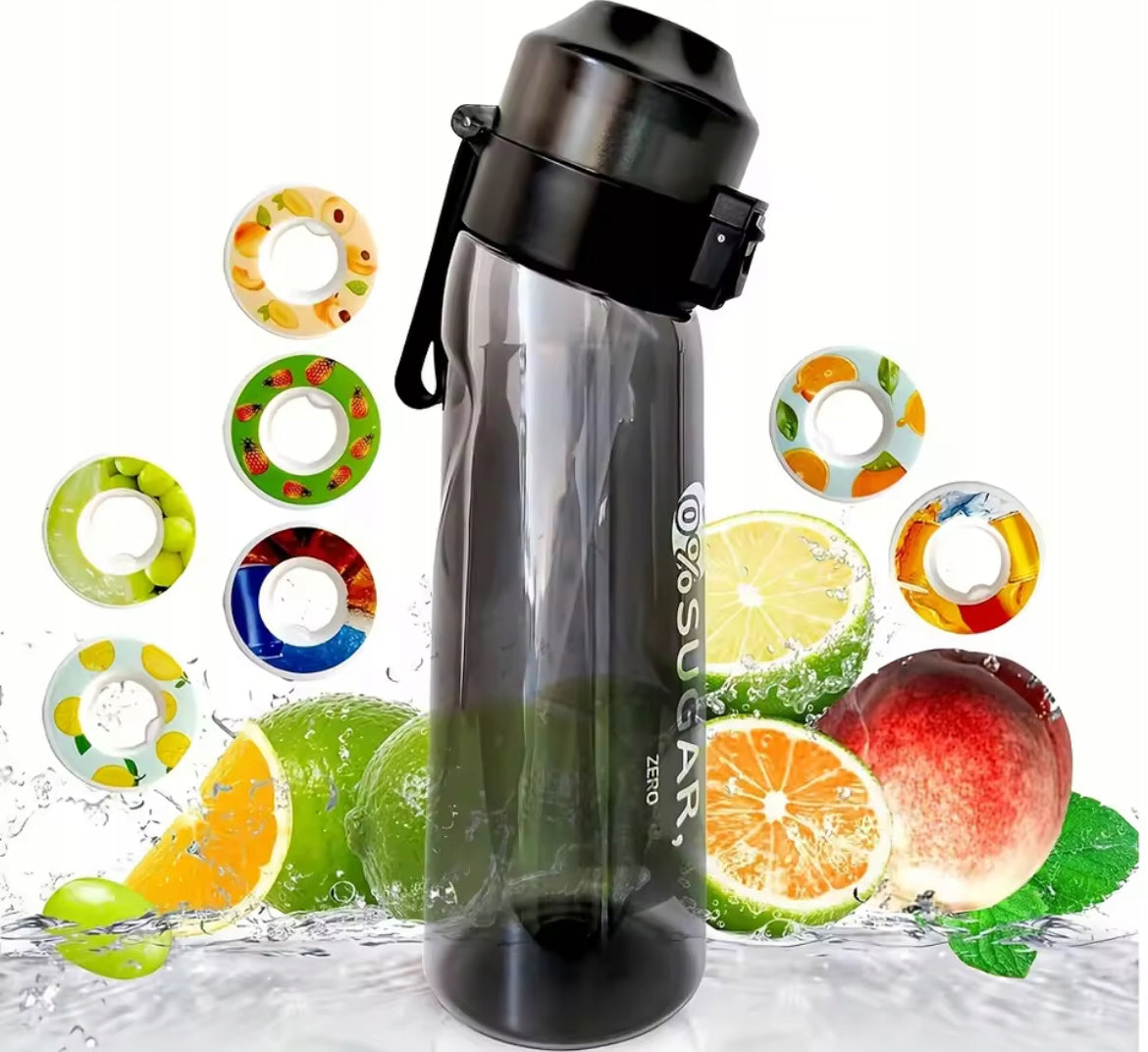 Flavored Water Bottle with Fragrance Cartridges 7 Flavors | 0 Sugars and Calories