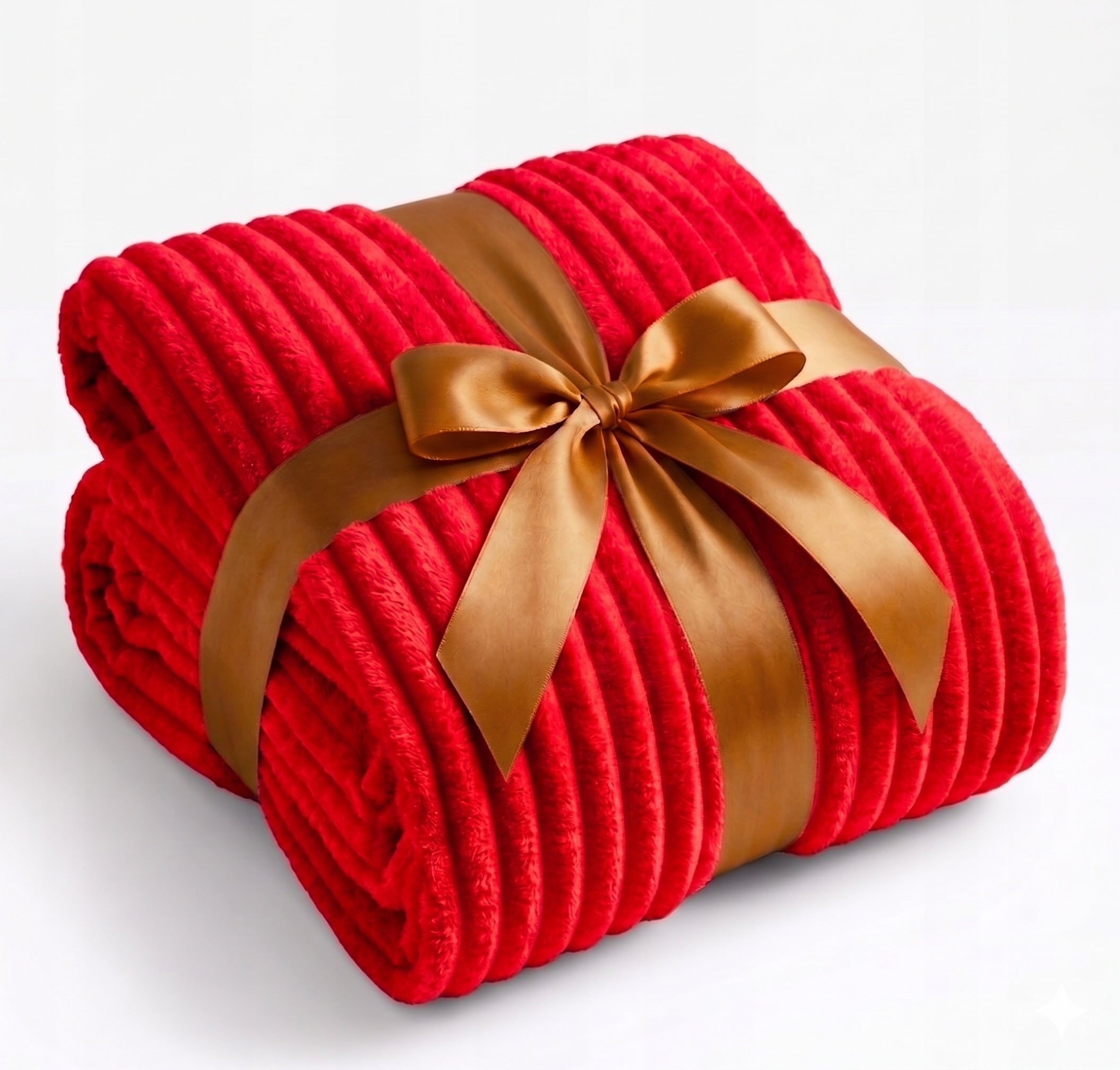 Fleece Blanket Thick Fleece CHRISTMAS WAVE TIME 220x240 red CHRISTMAS Packaging status original