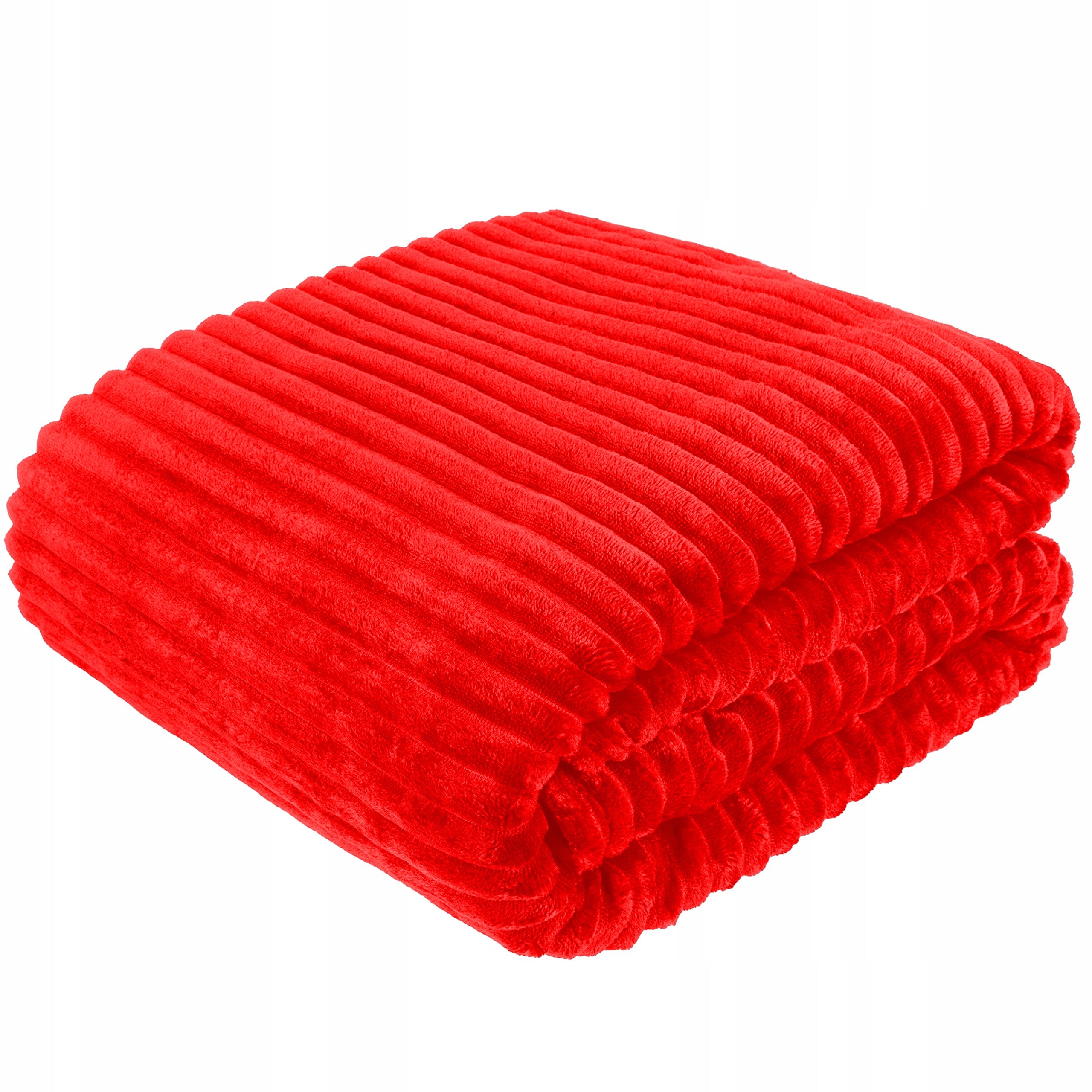 Fleece Blanket Thick Fleece CHRISTMAS WAVE TIME 220x240 red CHRISTMAS