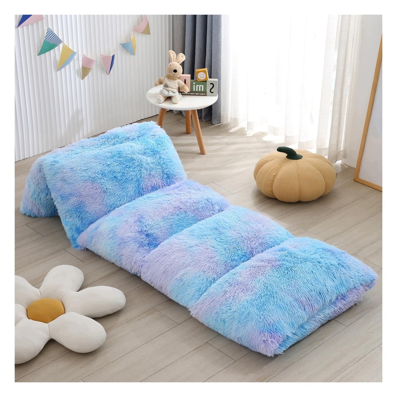 Fleece Vloerkussenhoes Tie-Dye - Soft pluche - for interiors - 244x231cm