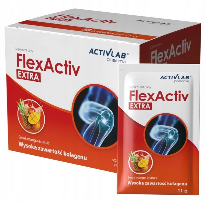 FlexActiv Extra Collagen Healthy Joints Mango-Ananas 30 Sachets Brand Activlab Pharma