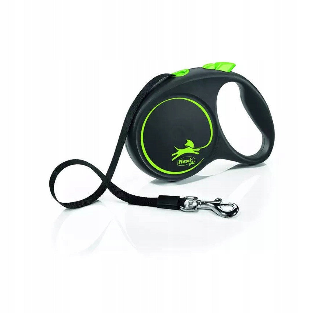 Flexi Automatic Dog Lanyard L Tape 5m Green