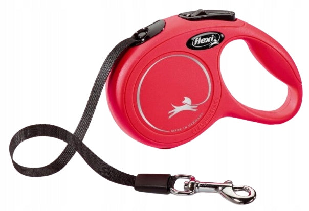 Flexi New Classic Automatic Dog Lanyard Tape S Red 5 meters
