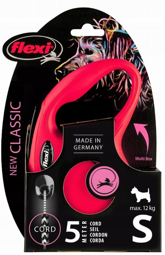 Flexi New Classic Automatic Dog Leash Cable S Red 5 meters Brand Flexi