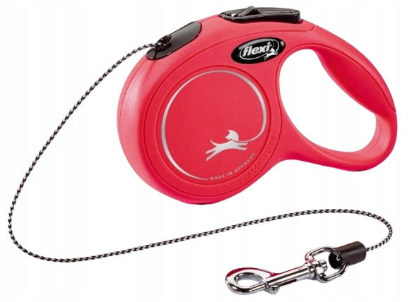 Flexi New Classic Automatic Dog Leash Cable XS Red 3 meters