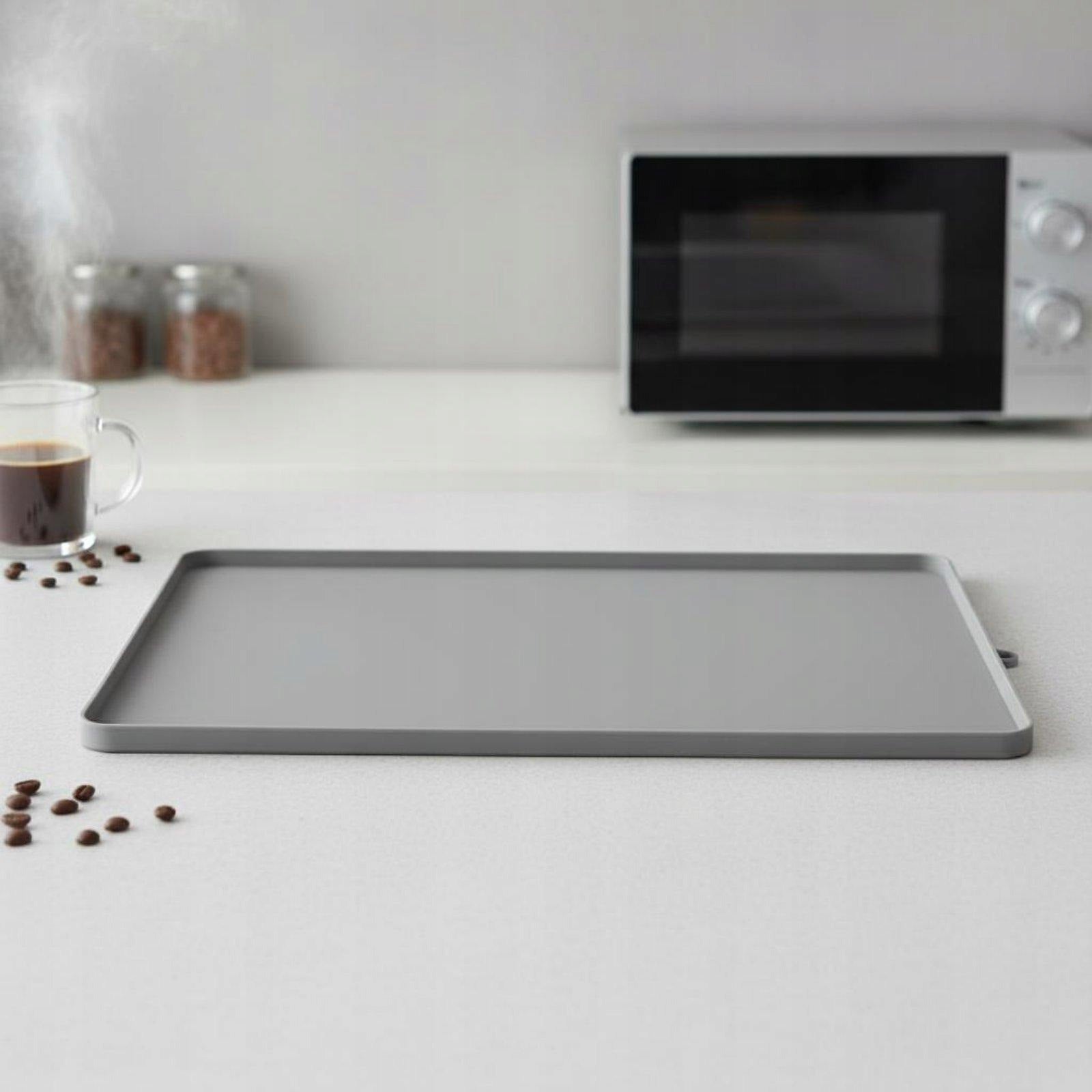 Flexible Silicone Microwave Protection Pad Kitchenware Silicone Mat Beige Brand no brand