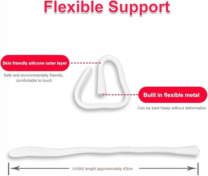 Flexible camera holder for electronic nanny flexible Color white