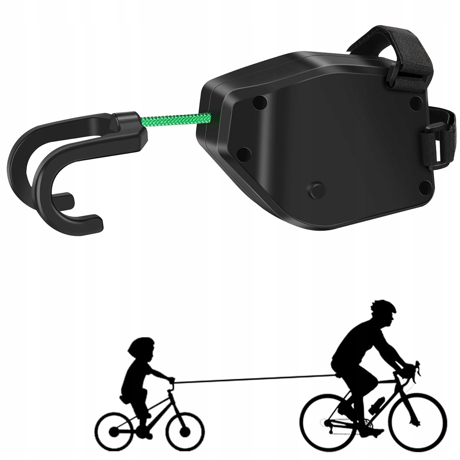 Flexible tow rope cable 2.2-2.5 m 225 kg for children's bicycles
