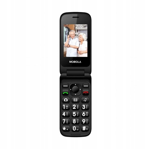 Flip phone for Grandma Grandpa's SENIOR BIG Keys LOUD BLACK Headphones included no