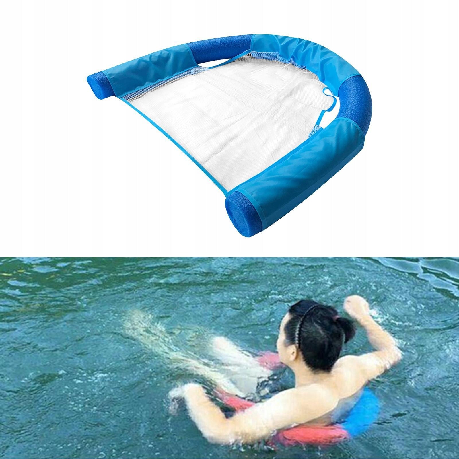 Floating Pool , Noodle Sling/Lounge , Floating for Adults Blue 6.5x150CM Manufacturer code runquan-54052450