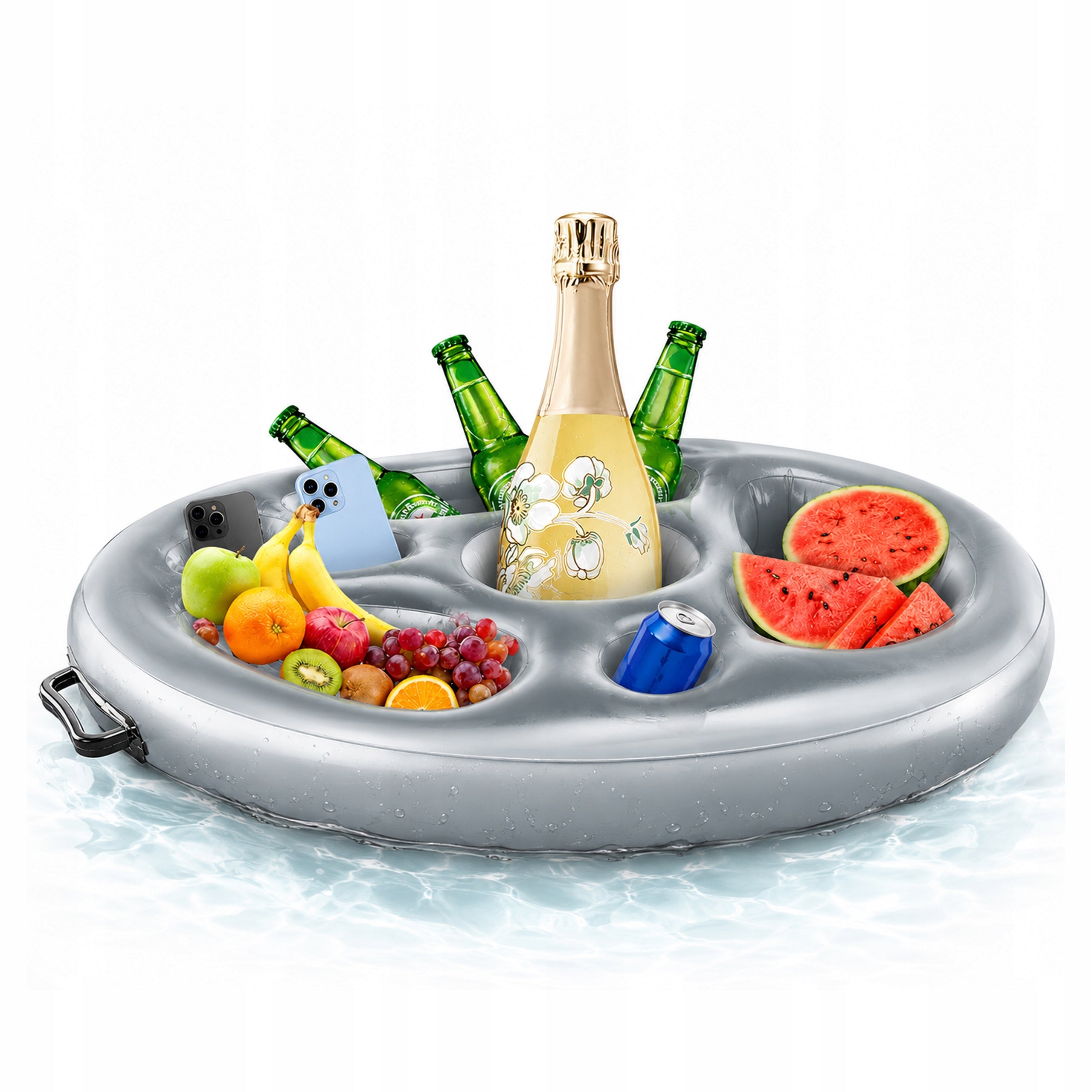 Floating Pool Table Jacuzzi Inflatable Bar Drinks Snacks