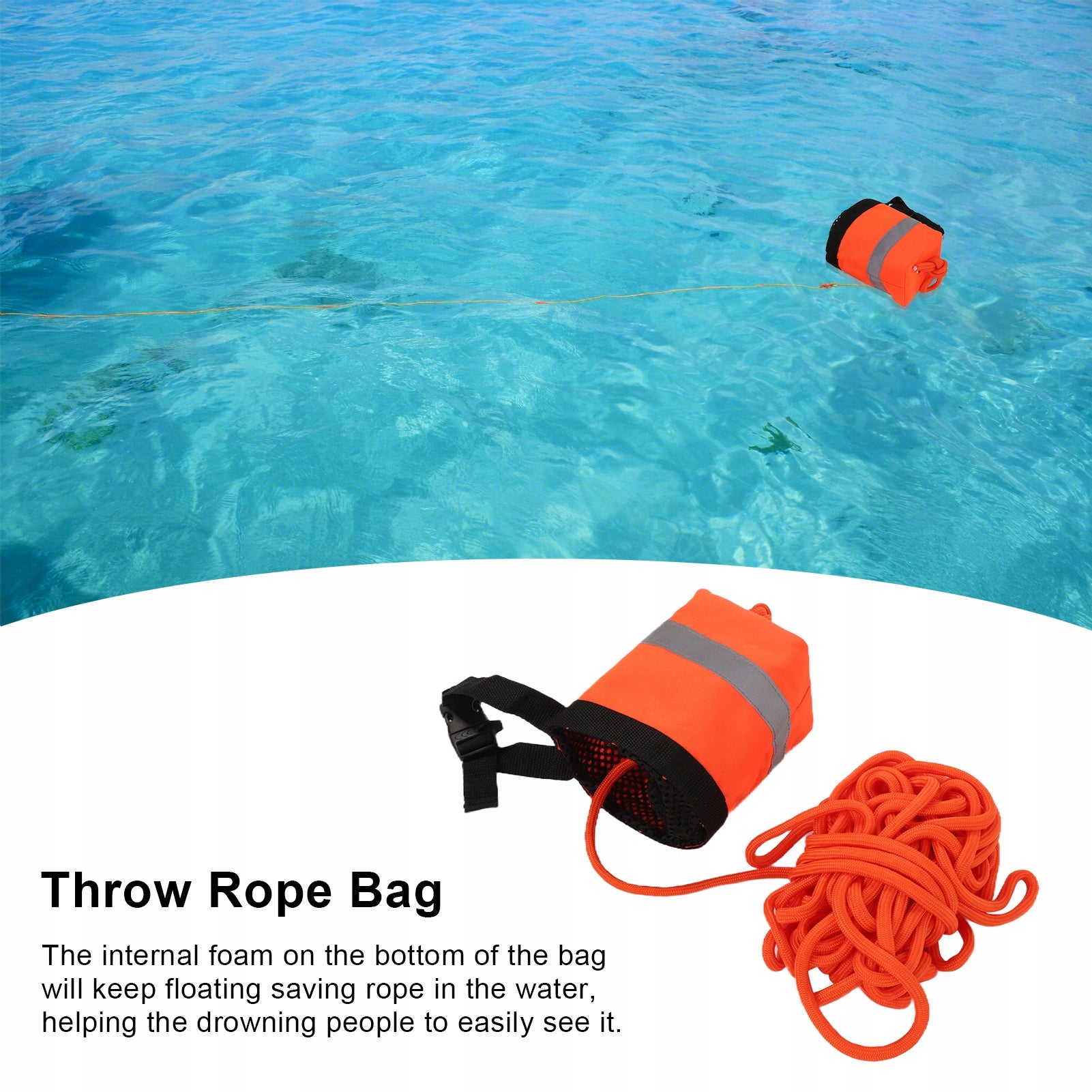 Floating rope for lifebuoy15M Length 1500 cm