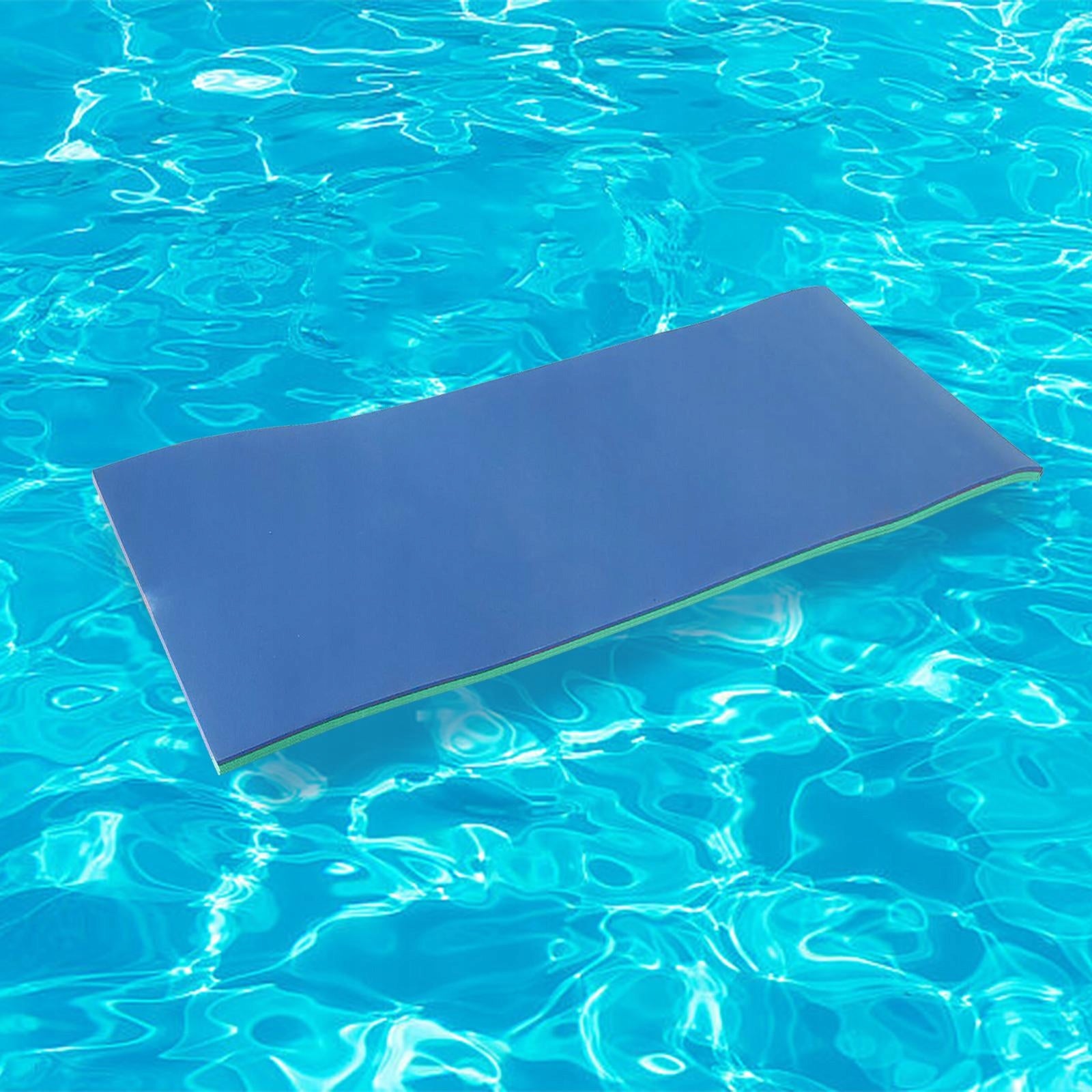 Floating water mattress, foam mat, green-blue180X55CM