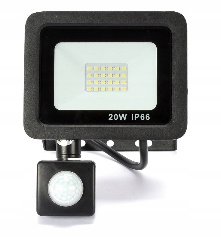Floodlight Lamp Halogen LED 20W Motion Sensor