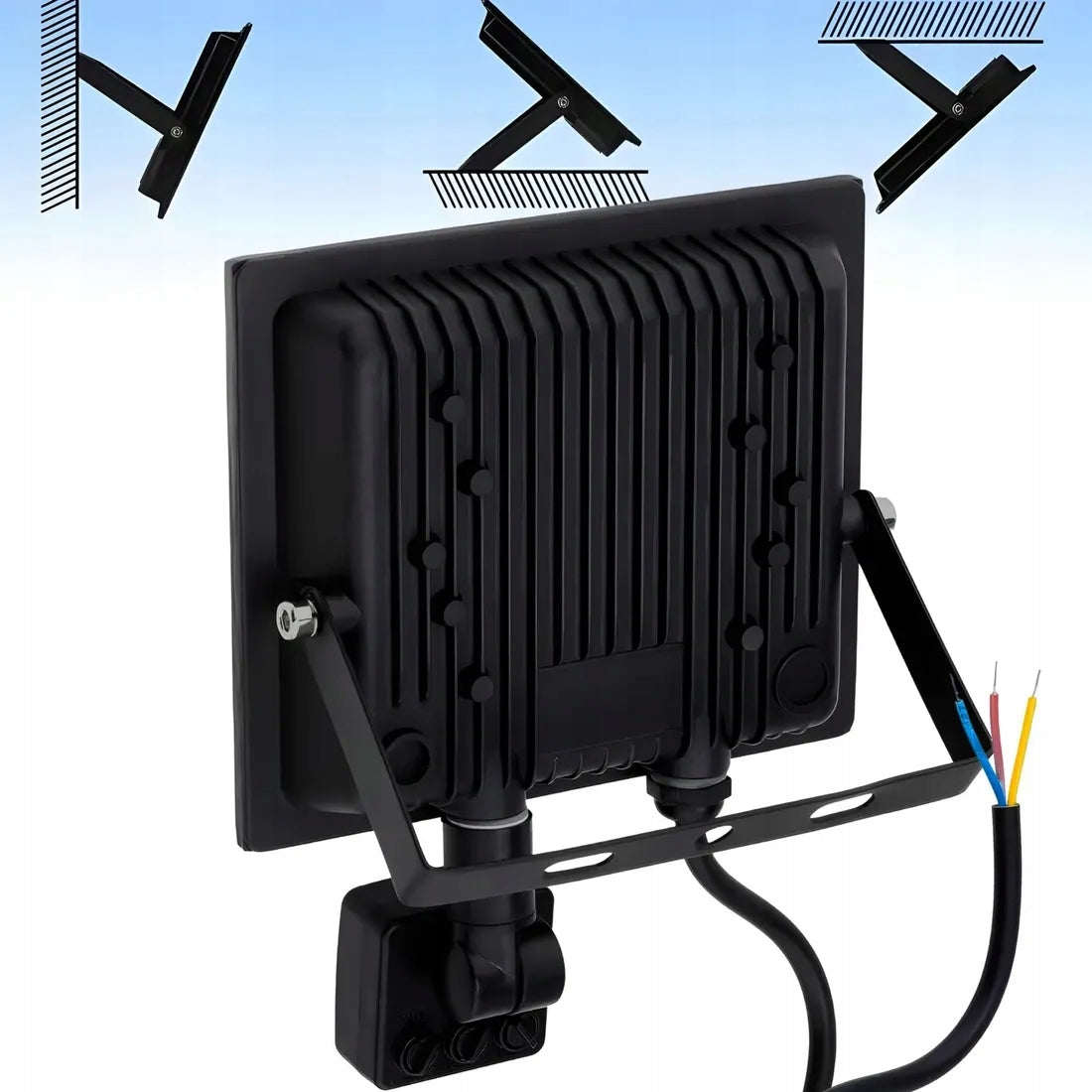 Floodlight Led Halogen Lamp with Motion Sensor Twilight 100w Outdoor Packaging status original