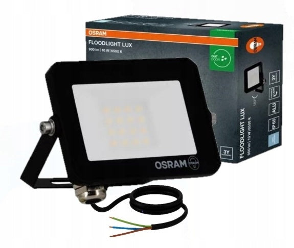 Floodlight Osram halogen Lux 10W 6500K cold 900lm IP65 black LED