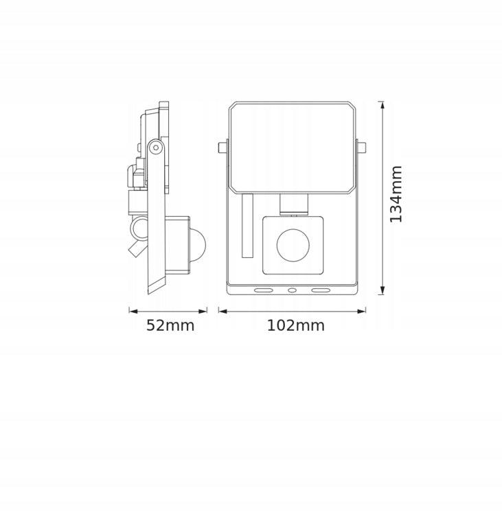 Floodlight Osram halogen motion sensor 10W 4000K neutral 900lm IP65 black Batteries included no