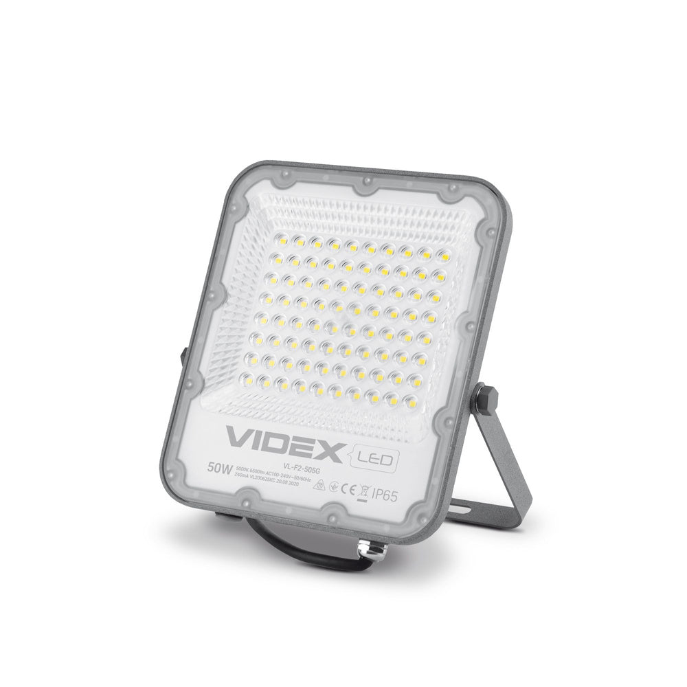 Floodlight Videx LED 50W 6500lm neutral white 5000K aluminum IP65 120° Brand Videx