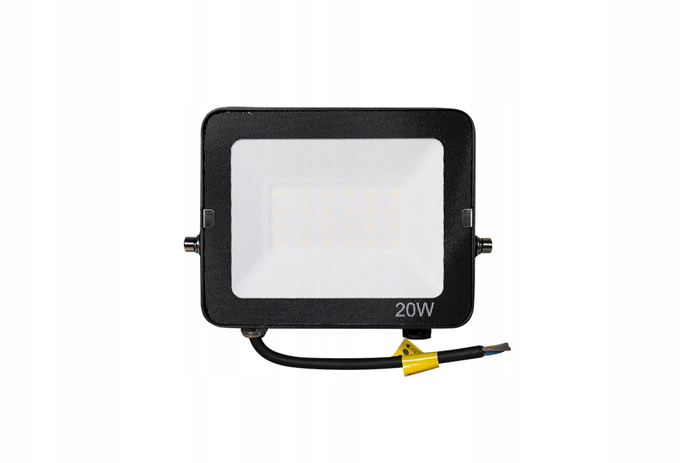 Floodlight halogen LED black 20W 5000K 2000lm IP65 230V Color black