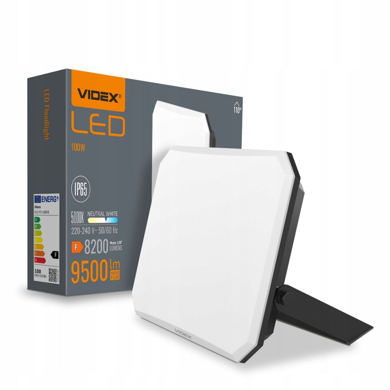 Floodlight led rgb 100W 5000K IP65 black Videx