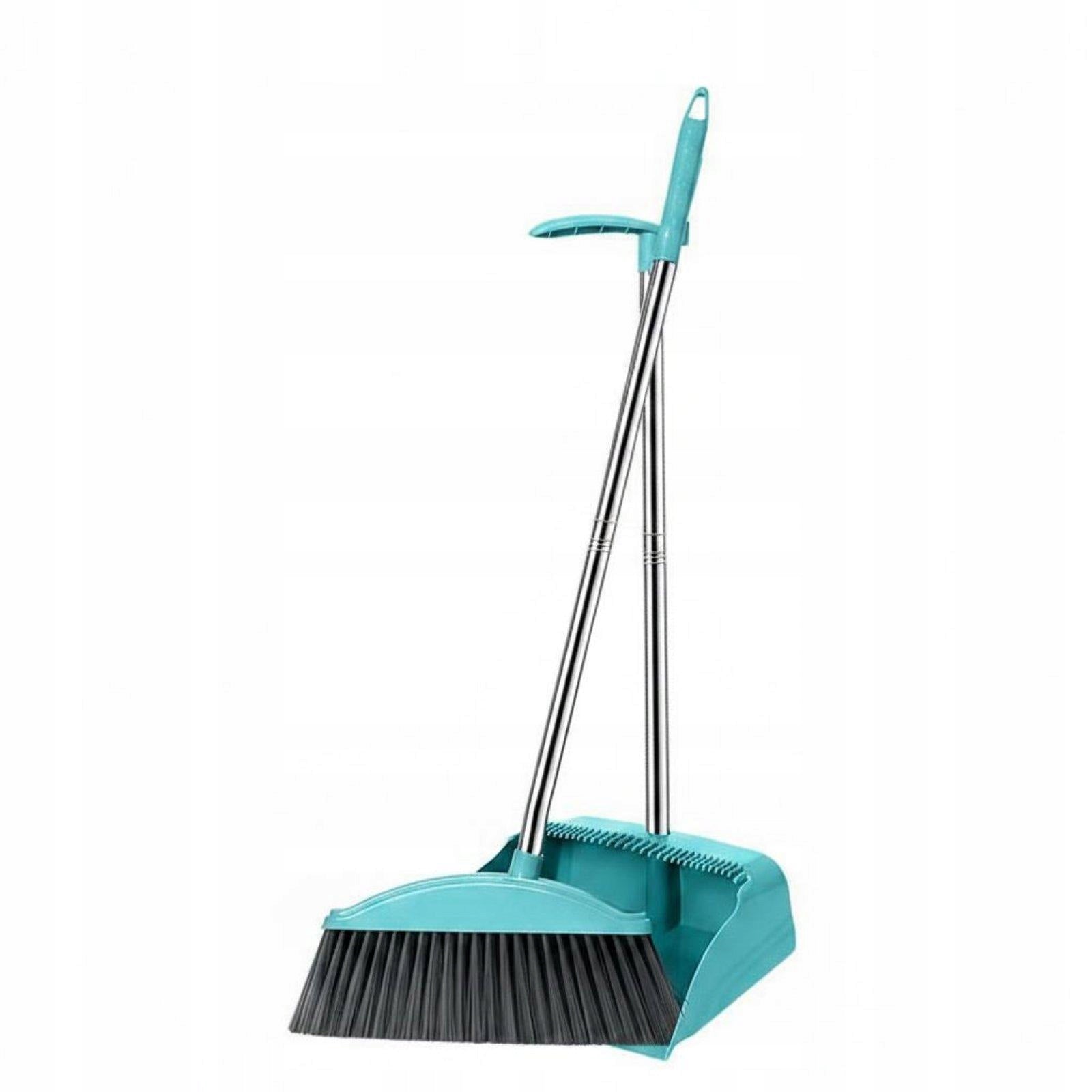 Floor Cleaning Sweeper Soft Bristle Broom Combo Household Cleaning Blue SET Packaging status original