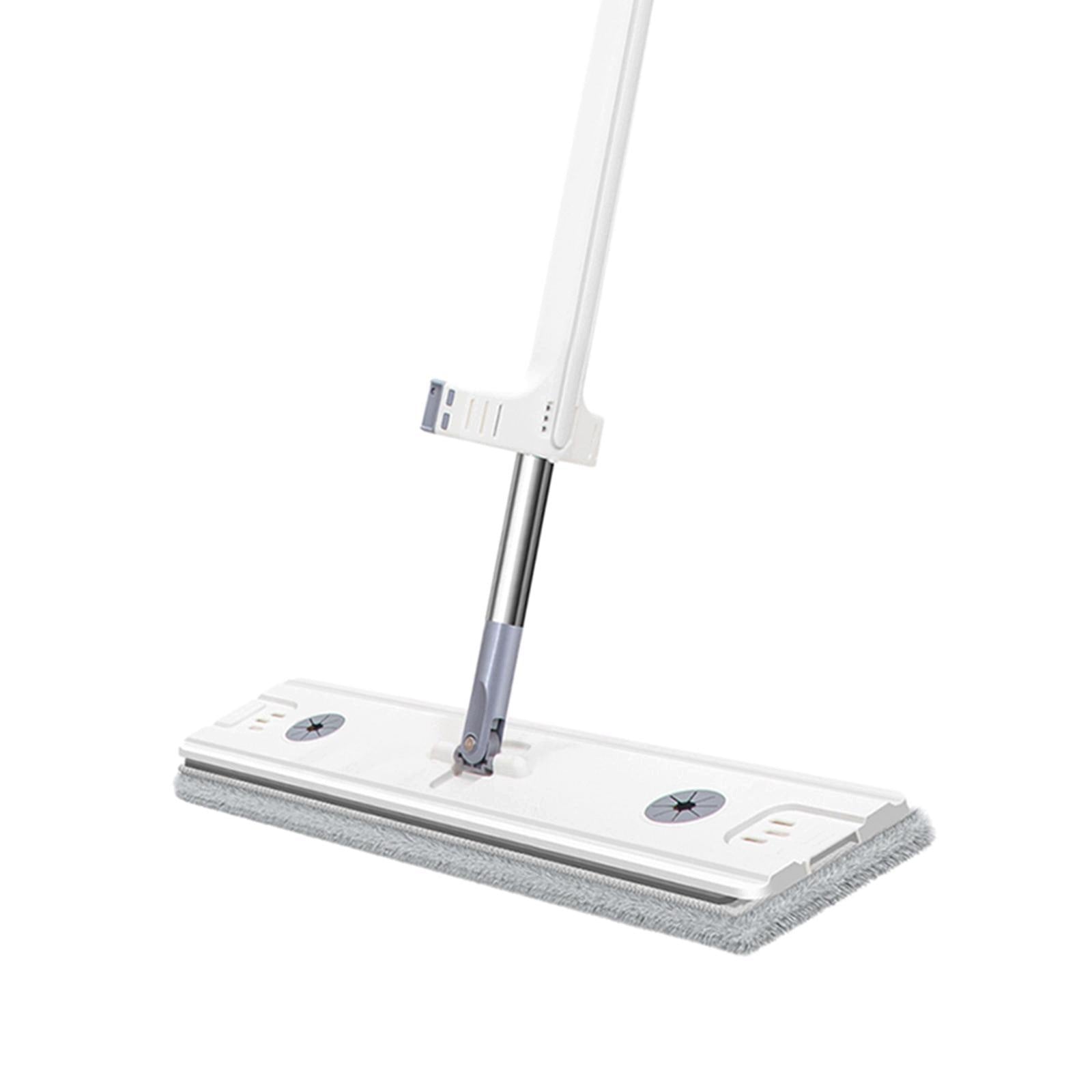 Floor Mop Household Cleaner Tools with Reusable Washable White 45cmx12cm Brand no brand
