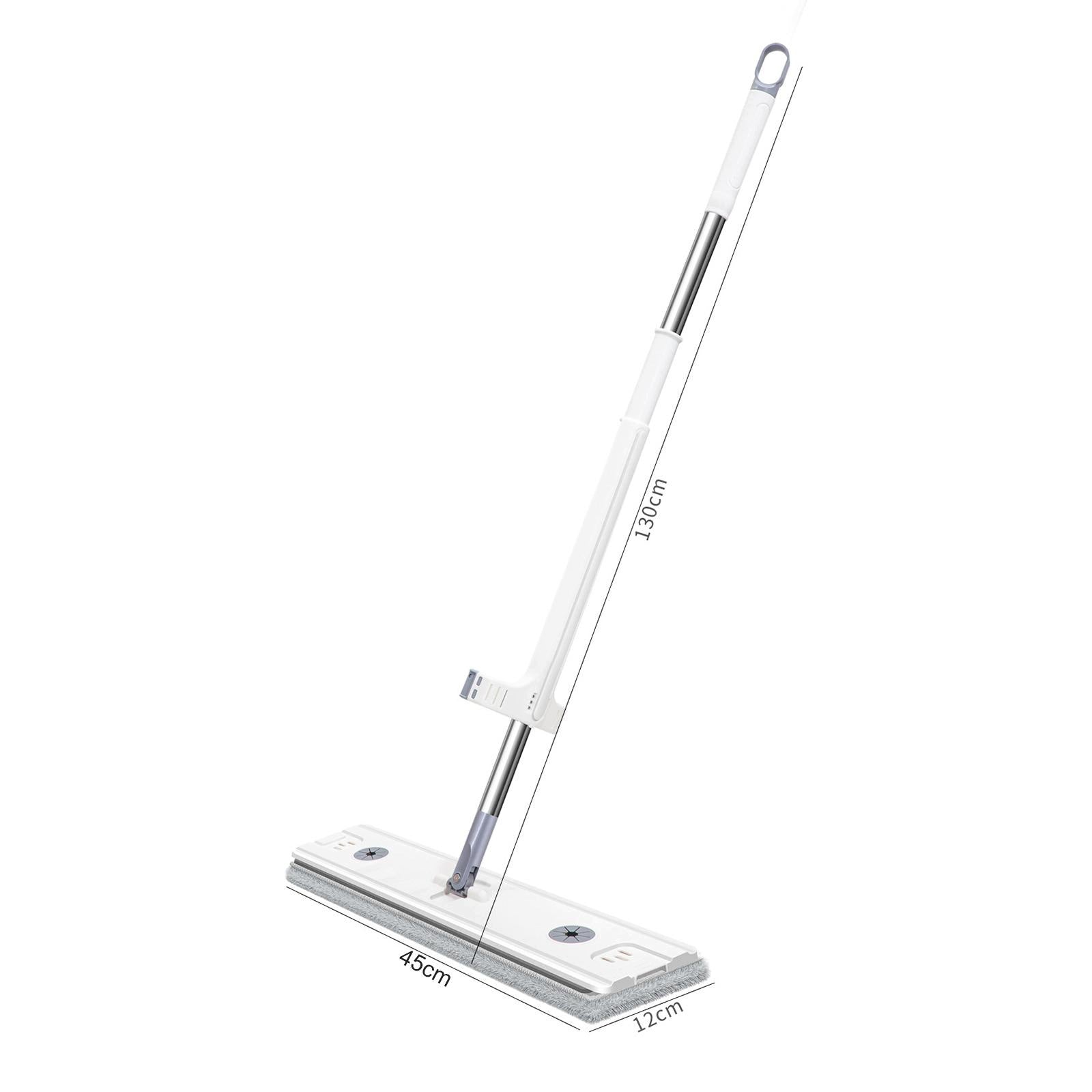 Floor Mop Household Cleaner Tools with Reusable Washable White 45cmx12cm Packaging status original