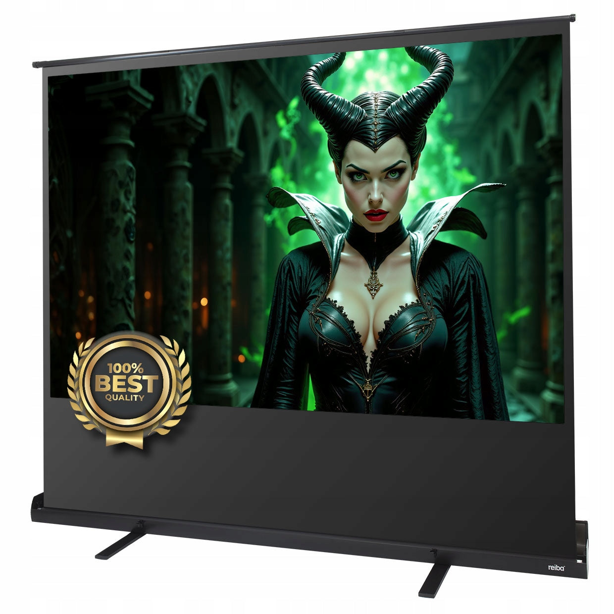 Floor Screen 106" reiba Cinefloor Cassette Black FOR PROJECTOR