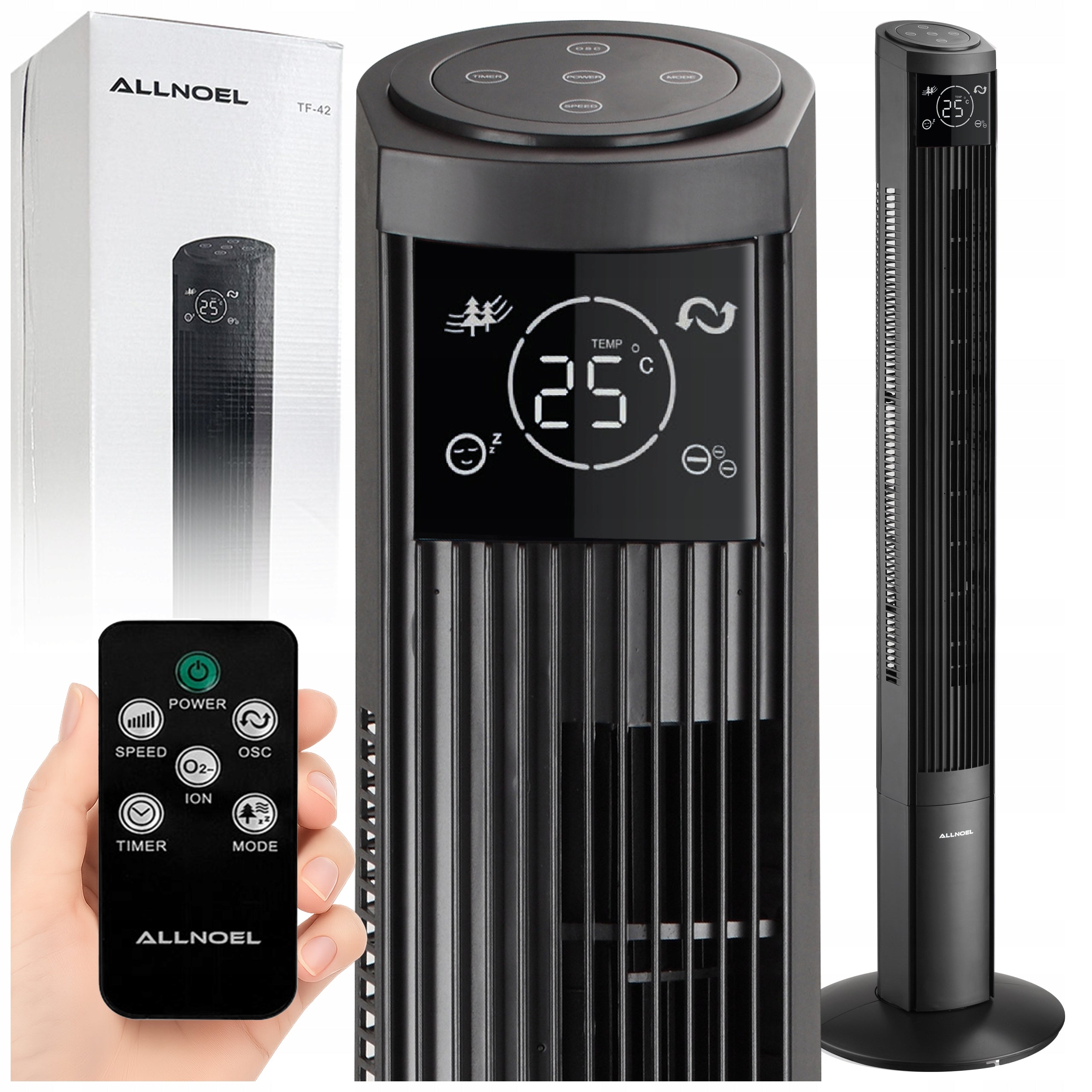 Floor Standing Column Fan Windmill Silent Ionization 10m 124CM