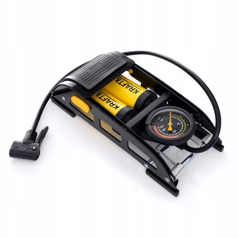 Floor bicycle pump with composite pressure gauge KD11824 Model KD11824