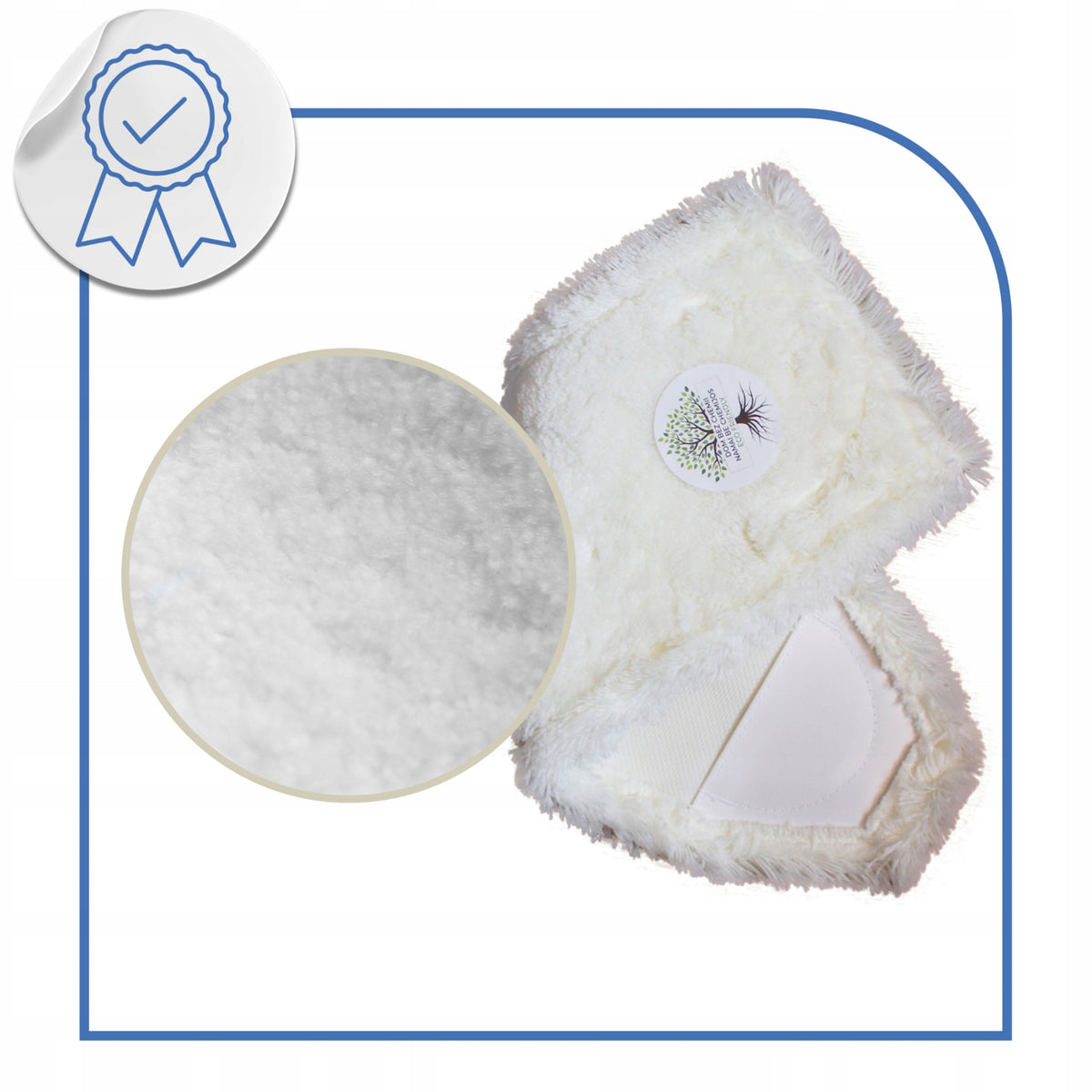 Floor cushion RAYPATH WHITE MOP insert FOOT Tiles Wet windows Color white